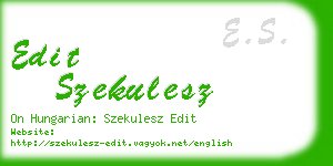 edit szekulesz business card